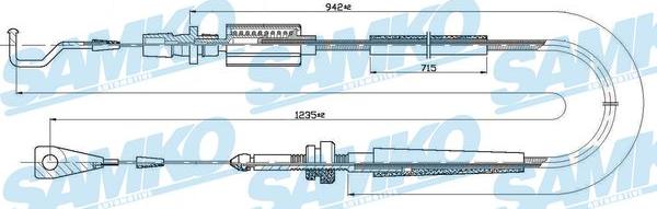 Samko C0030A - Тросик газа avtokuzovplus.com.ua