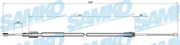 Samko C0098B - Трос, гальмівна система autocars.com.ua