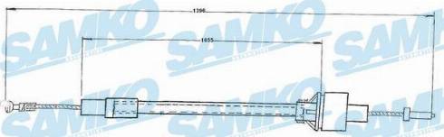 Samko C0098C - Трос, управління зчепленням autocars.com.ua