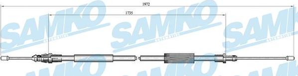 Samko C0107B - Трос, гальмівна система autocars.com.ua