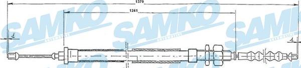 Samko C0111B - Трос, гальмівна система autocars.com.ua