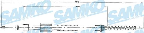 Samko C0125B - Тросик, cтояночный тормоз avtokuzovplus.com.ua