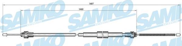 Samko C0136B - Трос, гальмівна система autocars.com.ua