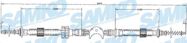 Samko C0145B - Трос, гальмівна система autocars.com.ua