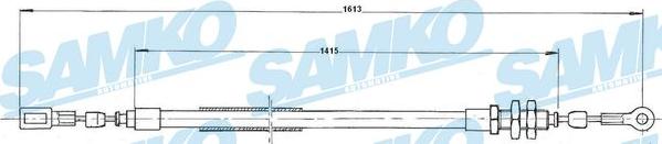 Samko C0171B - Трос, гальмівна система autocars.com.ua