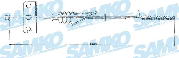 Samko C0190B - Трос, гальмівна система autocars.com.ua