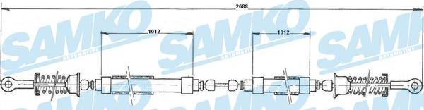 Samko C0196B - Трос, гальмівна система autocars.com.ua