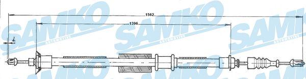 Samko C0199B - Трос, гальмівна система autocars.com.ua