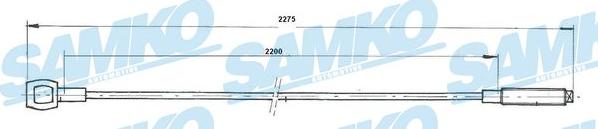 Samko C0290C - Трос, управление сцеплением avtokuzovplus.com.ua