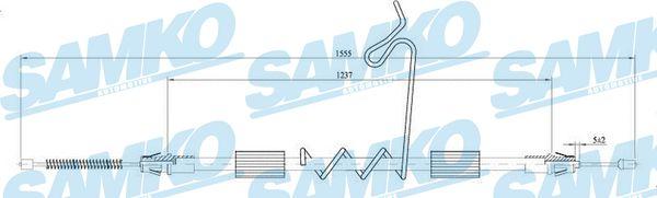 Samko C0297B - Тросик, cтояночный тормоз avtokuzovplus.com.ua