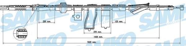 Samko C0313B - Трос, гальмівна система autocars.com.ua