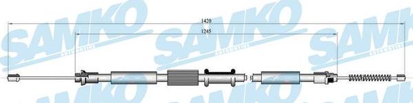 Samko C0343B - Трос, гальмівна система autocars.com.ua