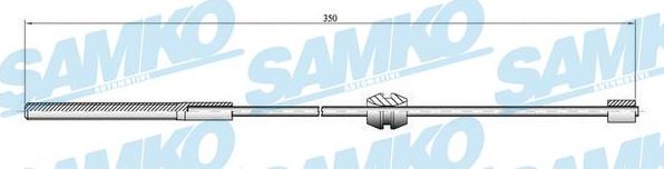 Samko C0558B - Тросик, cтояночный тормоз avtokuzovplus.com.ua