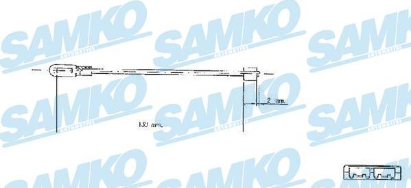 Samko C0578B - Трос, гальмівна система autocars.com.ua