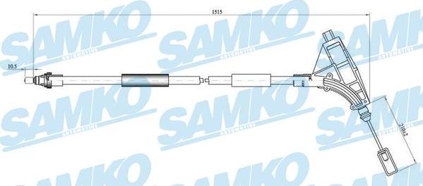 Samko C0640B - Тросик, cтояночный тормоз avtokuzovplus.com.ua