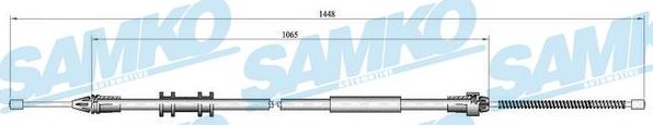 Samko C0702B - Трос, гальмівна система autocars.com.ua