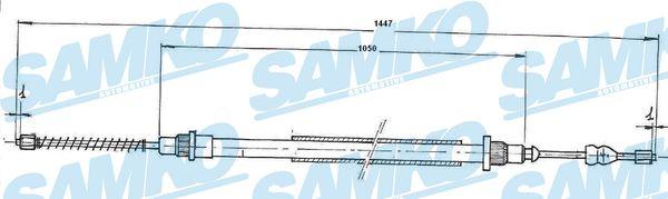 Samko C0745B - Тросик, cтояночный тормоз avtokuzovplus.com.ua