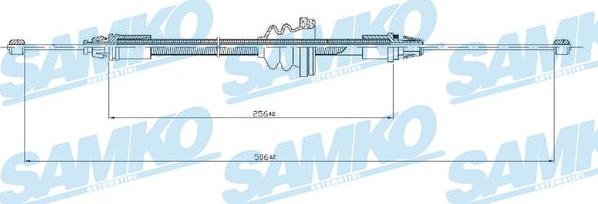 Samko C0746B - Тросик, cтояночный тормоз avtokuzovplus.com.ua