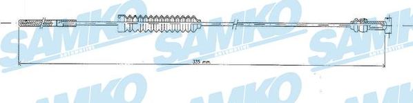Samko C0850B - Трос, гальмівна система autocars.com.ua