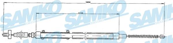 Samko C0903B - Трос, гальмівна система autocars.com.ua