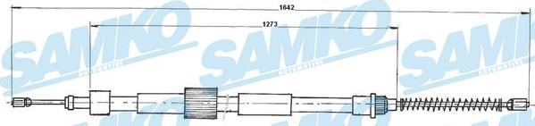 Samko C0978B - Трос, гальмівна система autocars.com.ua