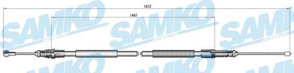 Samko C1040B - Тросик, cтояночный тормоз avtokuzovplus.com.ua