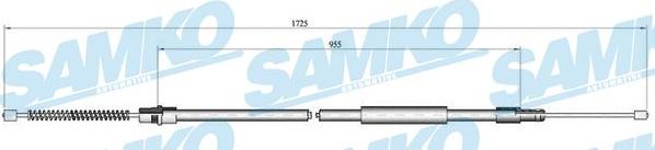 Samko C1261B - Трос, гальмівна система autocars.com.ua