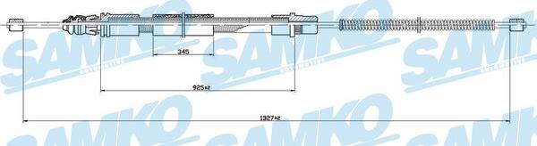 Samko C1463B - Трос, гальмівна система autocars.com.ua