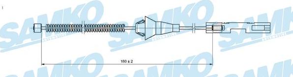 Samko C1660B - Тросик, cтояночный тормоз avtokuzovplus.com.ua