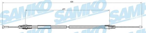 Samko C1681B - Тросик, cтояночный тормоз avtokuzovplus.com.ua