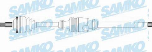 Samko DS16089 - Приводной вал avtokuzovplus.com.ua