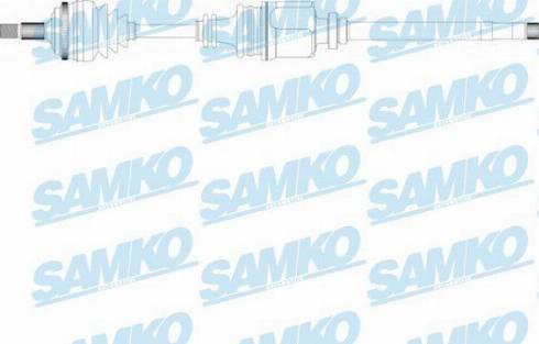 Samko DS16121 - Приводной вал avtokuzovplus.com.ua