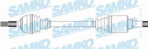 Samko DS16175 - Приводной вал avtokuzovplus.com.ua