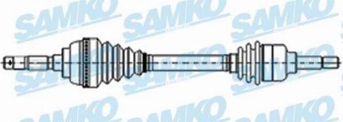 Samko DS21049 - Приводной вал avtokuzovplus.com.ua