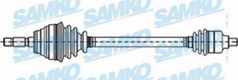 Samko DS22121 - Приводной вал avtokuzovplus.com.ua