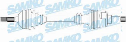 Samko DS38141 - Приводний вал autocars.com.ua