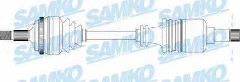 Samko DS38163 - Приводний вал autocars.com.ua