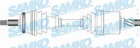 Samko DS39122 - Приводний вал autocars.com.ua