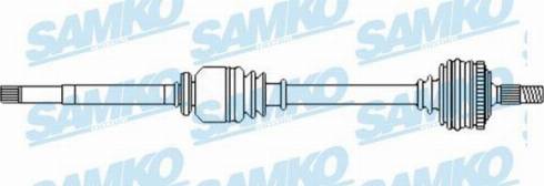 Samko DS52457 - Приводной вал avtokuzovplus.com.ua