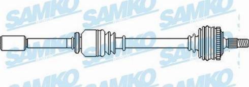 Samko DS52459 - Приводний вал autocars.com.ua