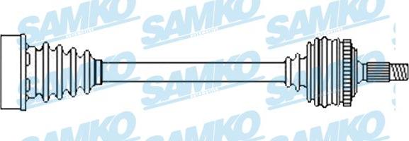 Samko DS52557 - Приводной вал avtokuzovplus.com.ua