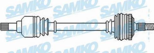 Samko DS52585 - Приводний вал autocars.com.ua