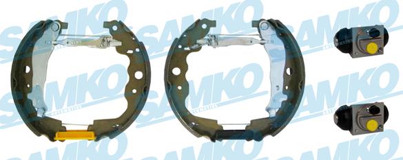 Samko KEG702 - Комплект гальм, барабанний механізм autocars.com.ua