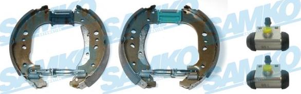 Samko KEG855 - Комплект гальм, барабанний механізм autocars.com.ua