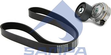Sampa 010.938 - Поликлиновий ремінний комплект autocars.com.ua