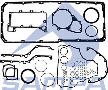 Sampa 011.741 - Комплект прокладок, блок-картер двигуна autocars.com.ua