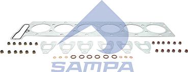 Sampa 020.862 - Комплект прокладок, головка цилиндра autodnr.net