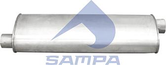 Sampa 021.277 - Середній / кінцевий глушник ОГ autocars.com.ua