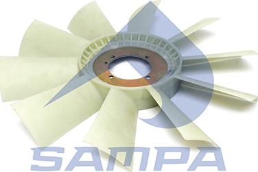 Sampa 021.345 - Вентилятор, охолодження двигуна autocars.com.ua