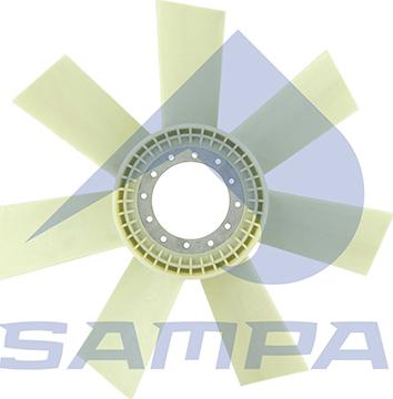 Sampa 021.389 - Вентилятор, охолодження двигуна autocars.com.ua